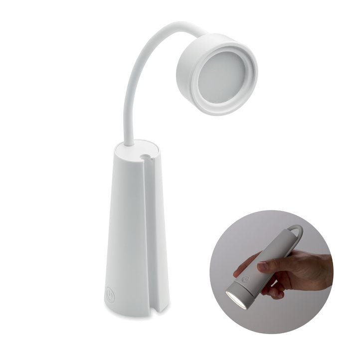2-i-1 bordslampa/ficklampa