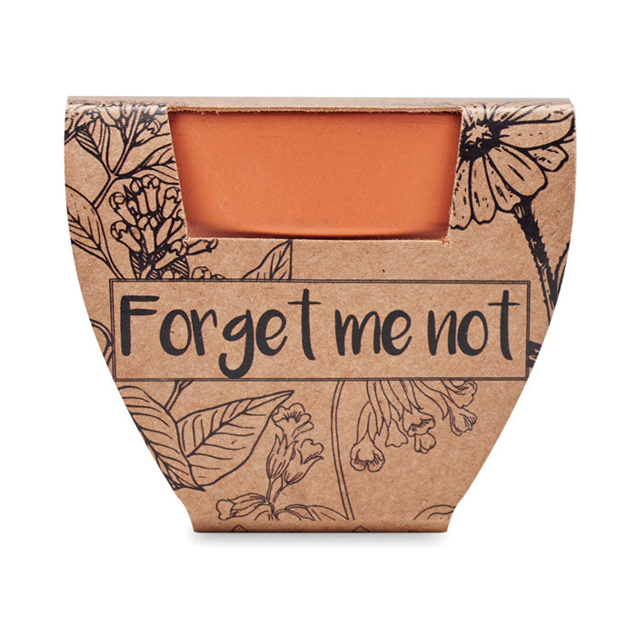 Terracotta skål 'forget me not'