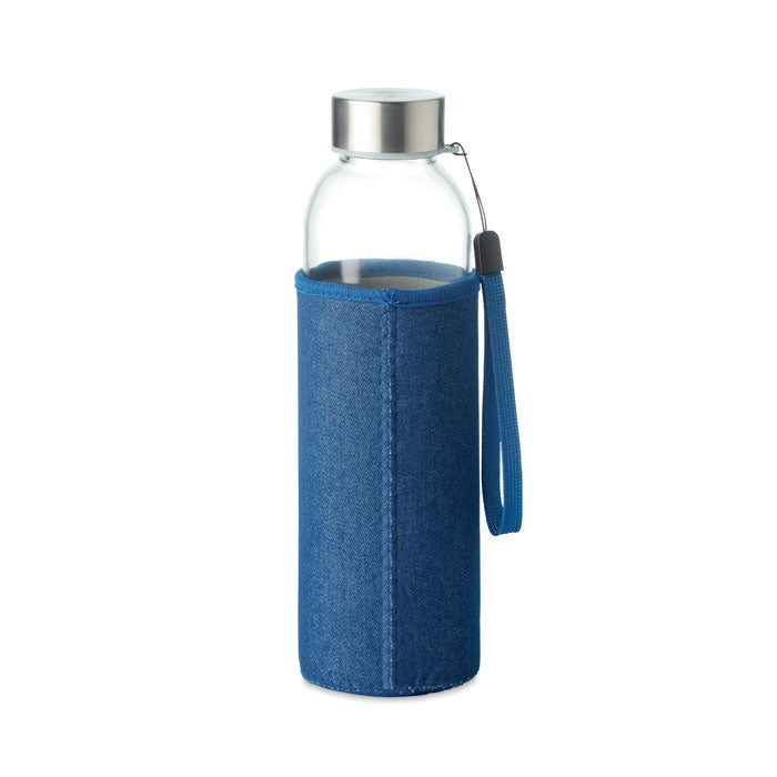 Glasflaska i jeansfodral 500 ml