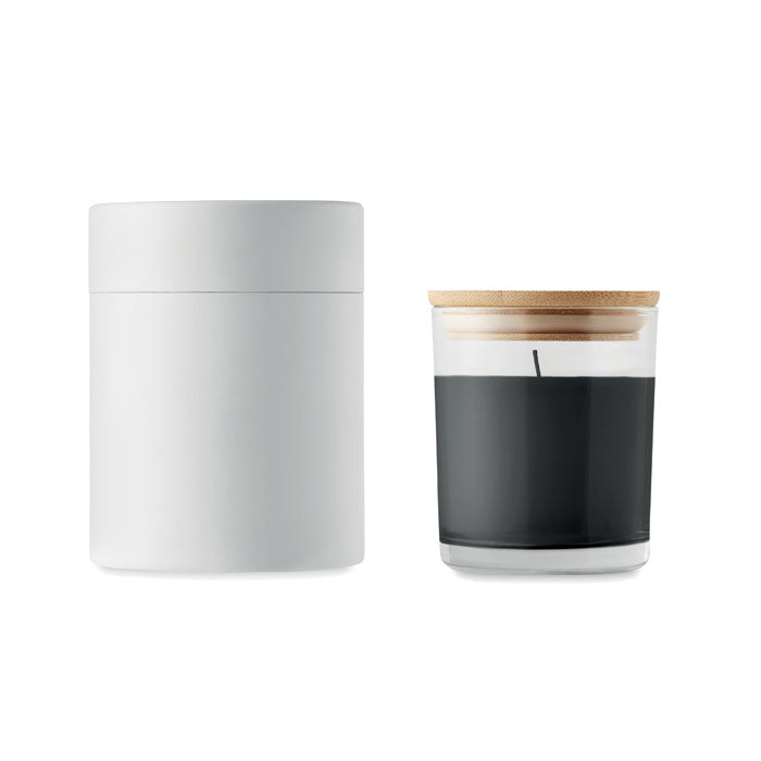 Ljus med vaniljdoft i glas