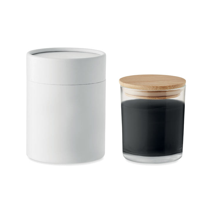 Ljus med vaniljdoft i glas