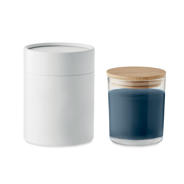 Ljus med vaniljdoft i glas