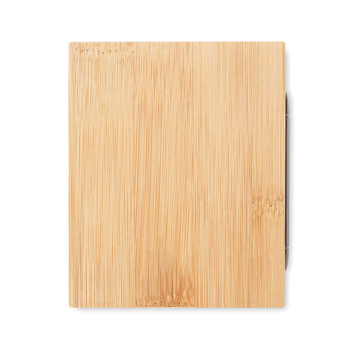 Pennhållare bambu LCD klocka