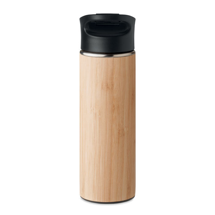 Termoflaska med bambu 450ml