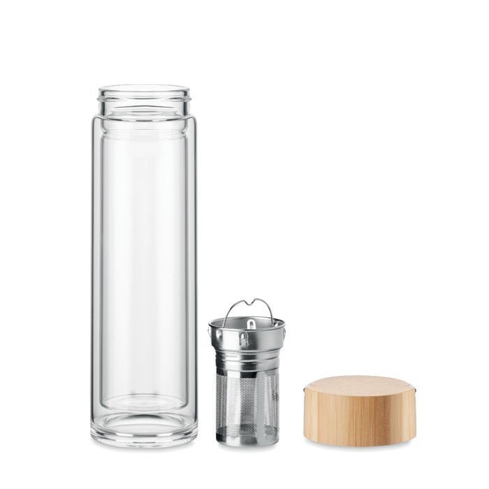 Glasflaska termo 400 ml