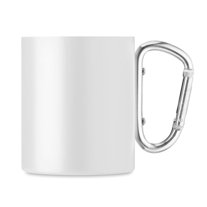 Metallmugg och karbinhandtag