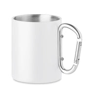 Metallmugg och karbinhandtag