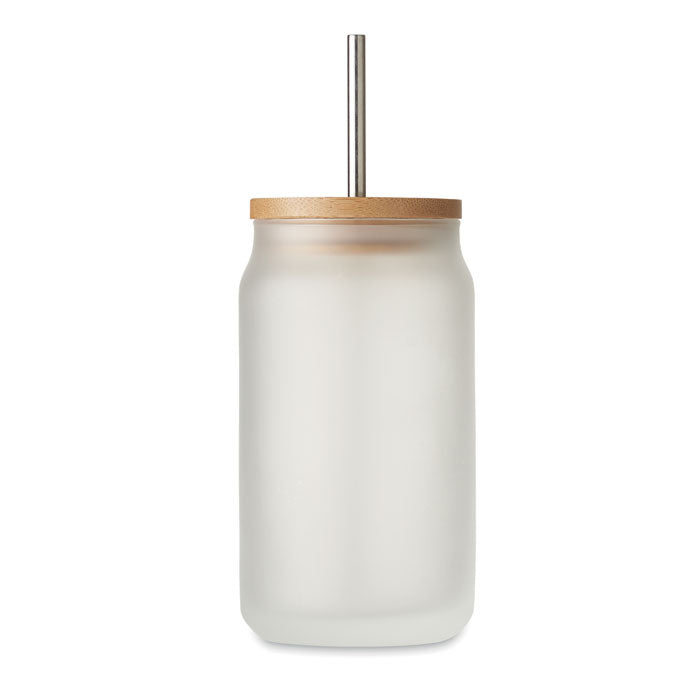Glas med lock 400ml