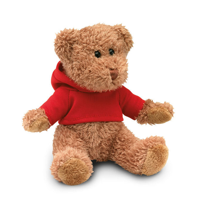 Teddybjörn i plysch med tr