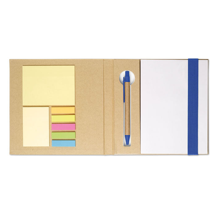 Block med post-its och penna