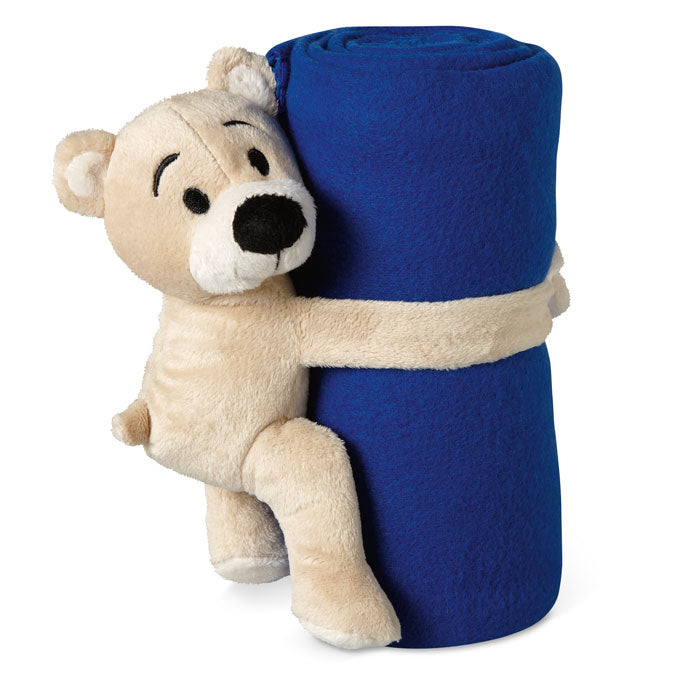 Fleece-filt med en nalle på