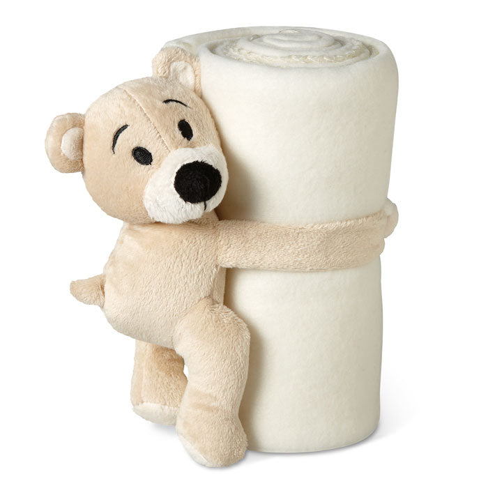 Fleece-filt med en nalle på