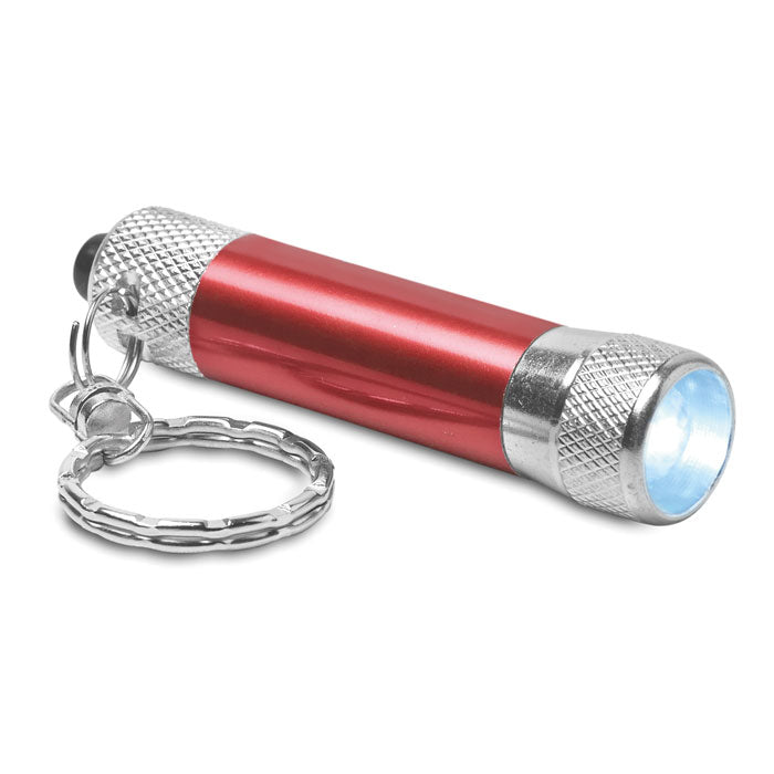 Aluminium ficklampa i nyckelrin