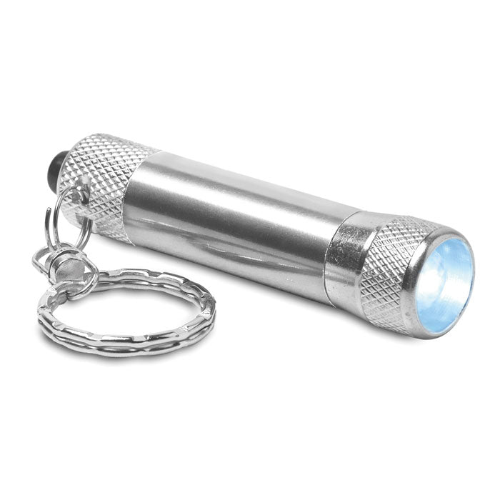 Aluminium ficklampa i nyckelrin