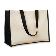 Shoppingkasse i jute/canvas