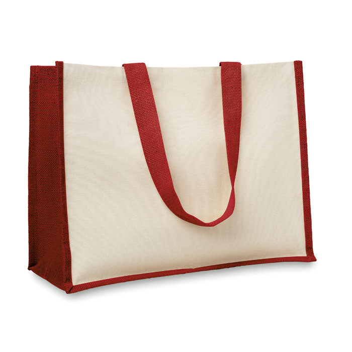 Shoppingkasse i jute/canvas