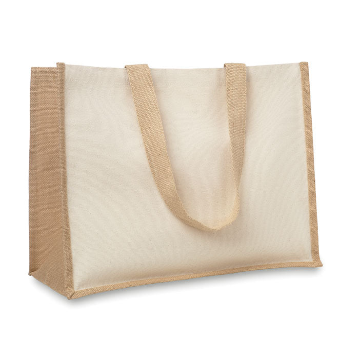 Shoppingkasse i jute/canvas
