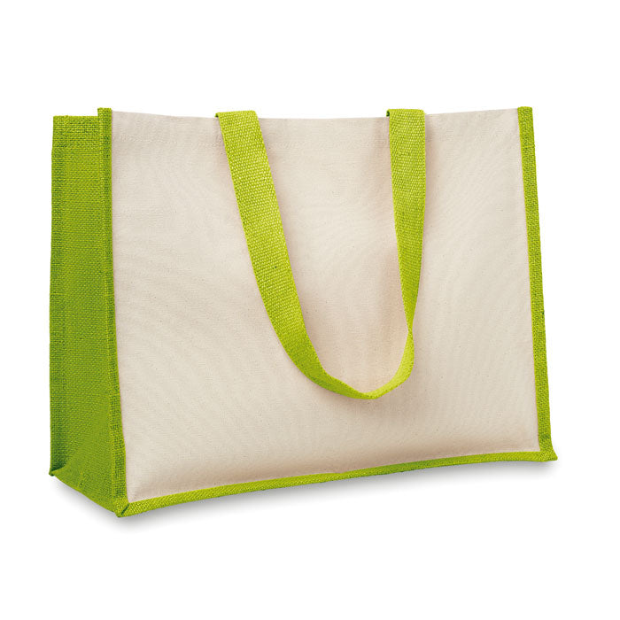Shoppingkasse i jute/canvas
