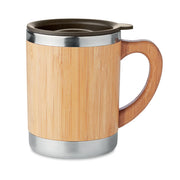 Mugg rostfritt och Bambu 300ml