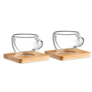 Espresso set i glas