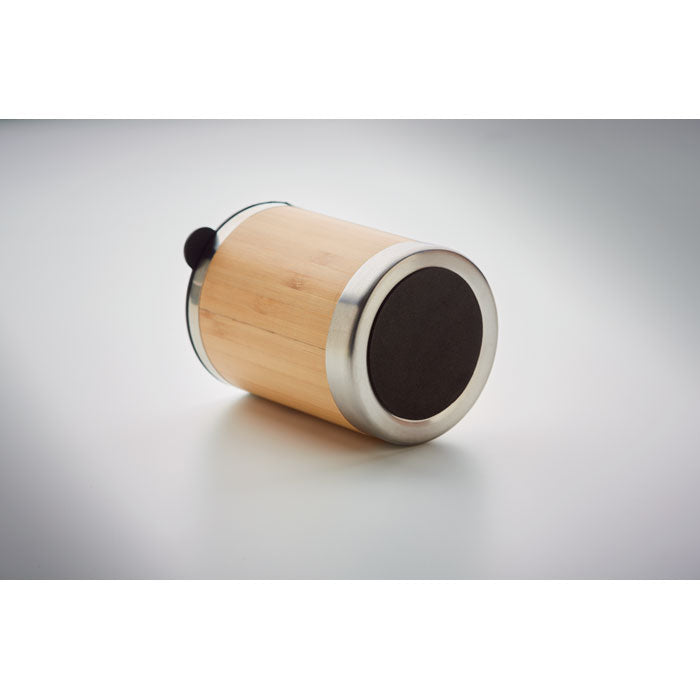 Termosmugg rostfritt/bambu