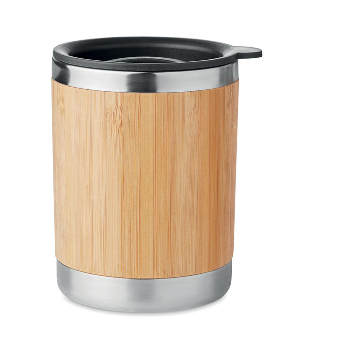 Termosmugg rostfritt/bambu