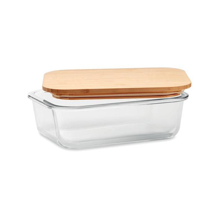 Lunchbox i glas/bambu