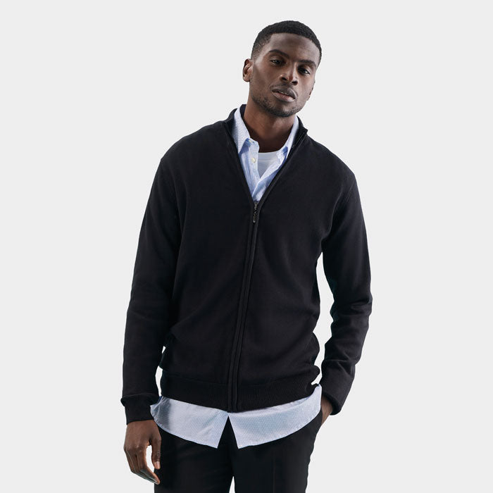 GORDON HERR ZIPPED CARDIGAN