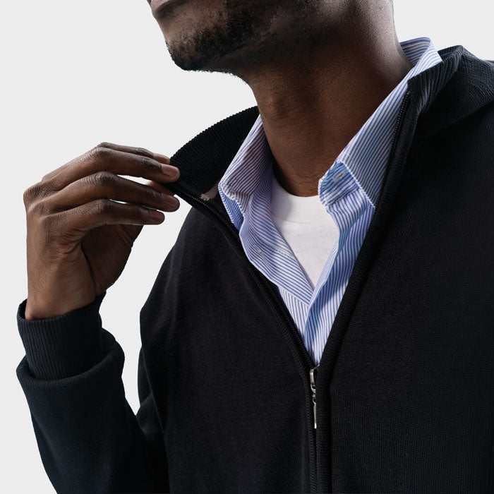 GORDON HERR ZIPPED CARDIGAN