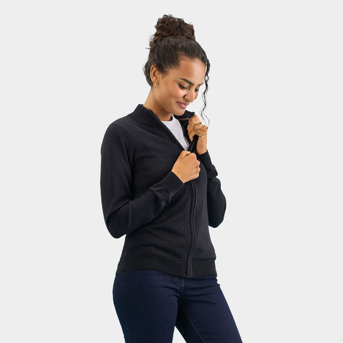 GORDON DAM ZIP CARDIGAN
