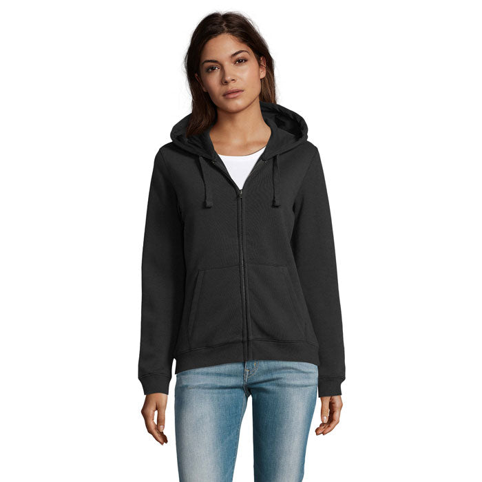 SPIKE DAM ZIP HOOD SWEAT