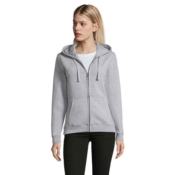 SPIKE DAM ZIP HOOD SWEAT