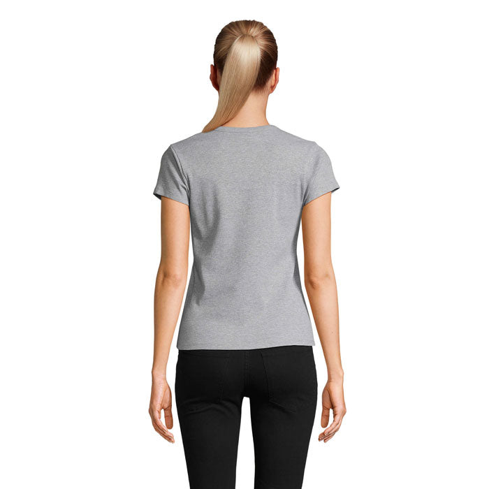 SARA WOMEN'S RIBBED T-SHIRT