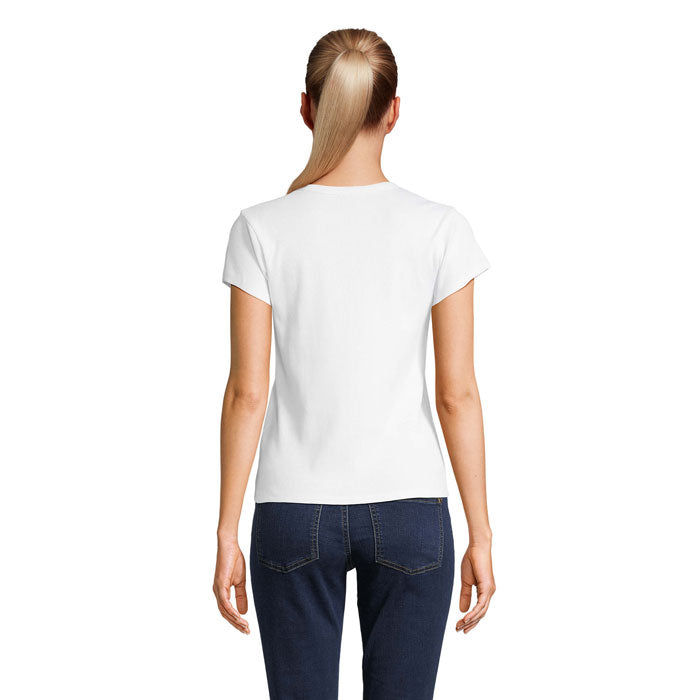 SARA WOMEN'S RIBBED T-SHIRT