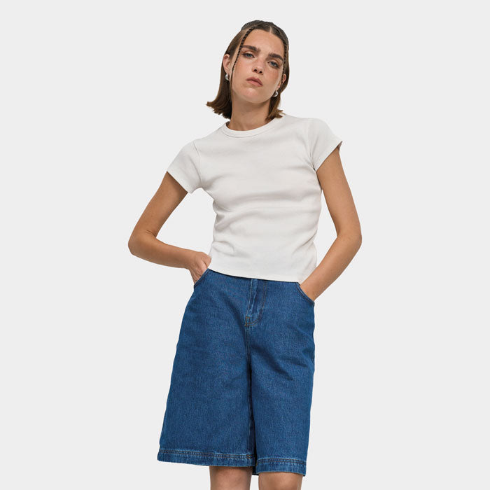 SARA WOMEN'S RIBBED T-SHIRT