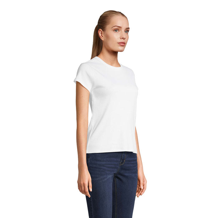 SARA WOMEN'S RIBBED T-SHIRT