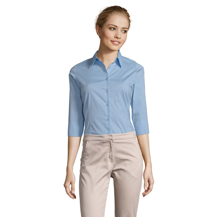 EFFECT STRETCH DAM SHIRT