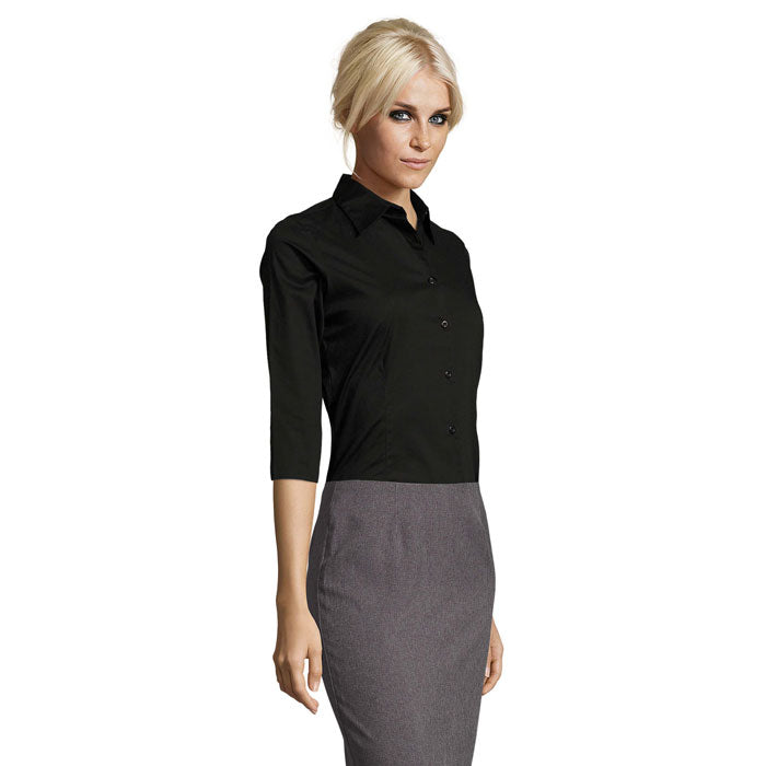 EFFECT STRETCH DAM SHIRT