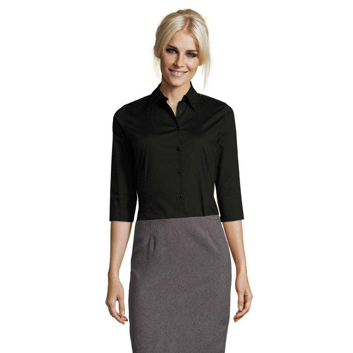 EFFECT STRETCH DAM SHIRT