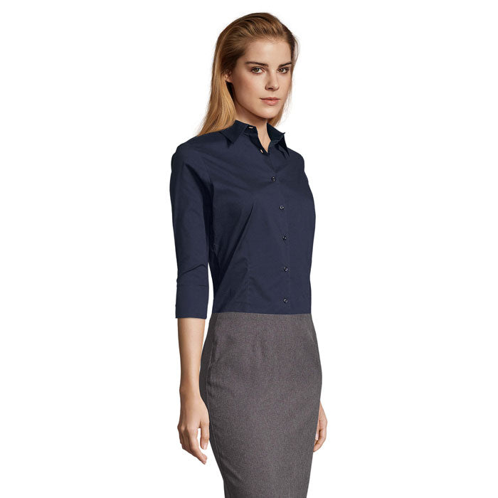 EFFECT STRETCH DAM SHIRT