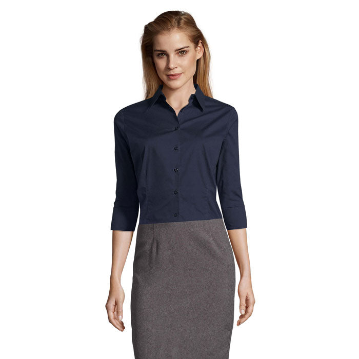 EFFECT STRETCH DAM SHIRT