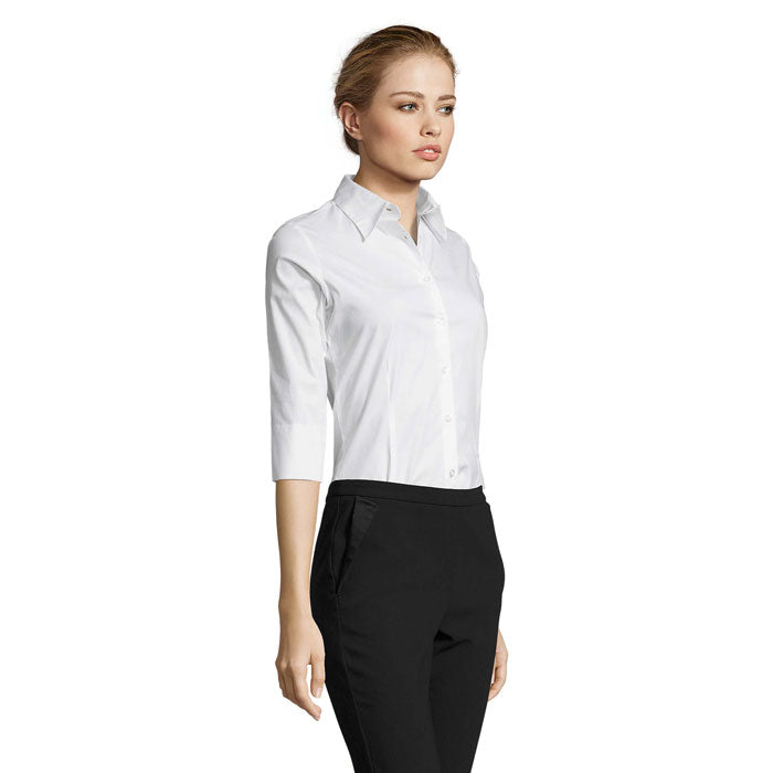 EFFECT STRETCH DAM SHIRT