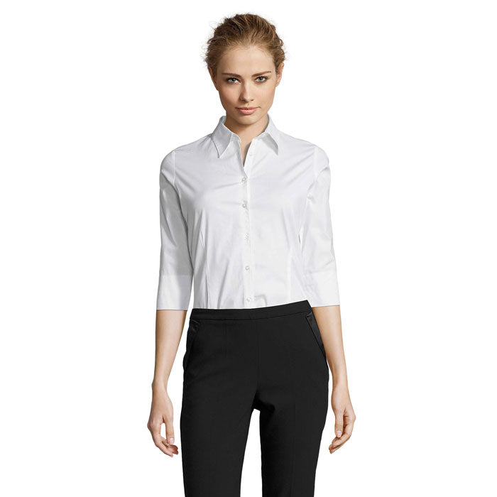 EFFECT STRETCH DAM SHIRT